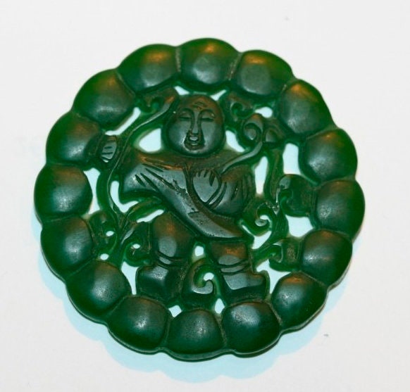 Colgante de Jade Verde 53mm.