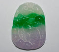 Colgante de jade multicolor 51x37 mm
