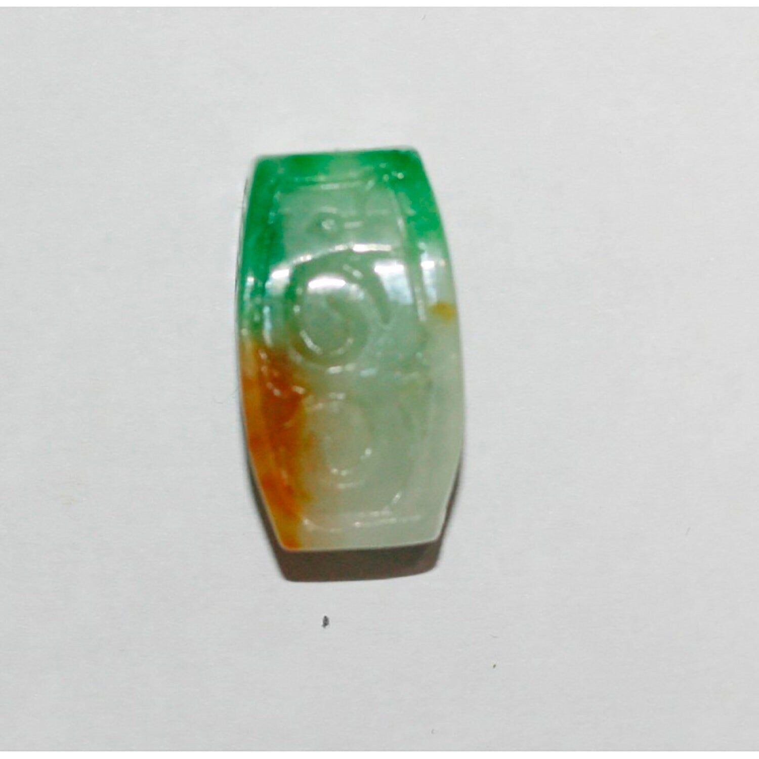 Multicolor Jade Pendant 25x13mm - Hard Gems