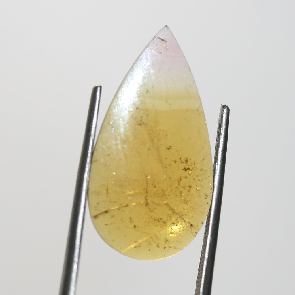 Brown Tourmaline Drop Flat Cabochon 23x12mm.(5.2ct.).