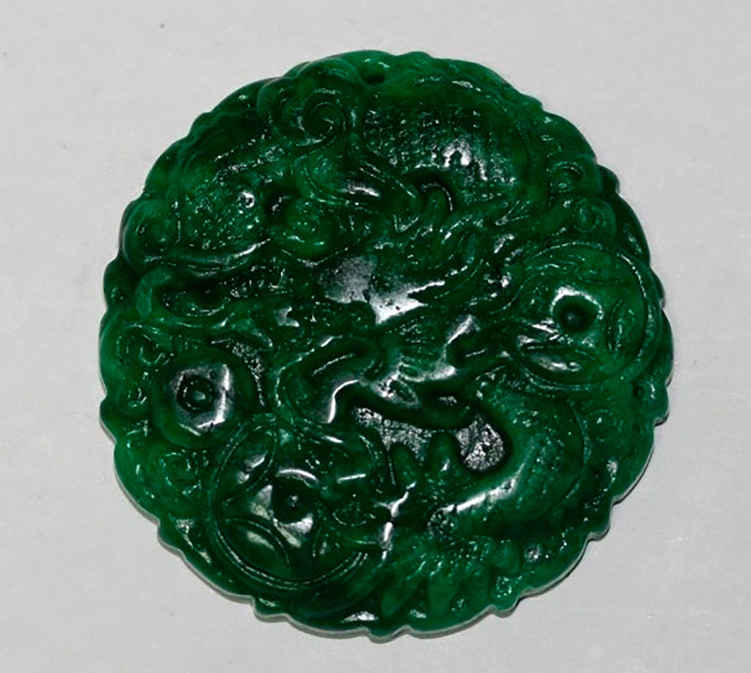 Colgante de Jade Verde 47mm.
