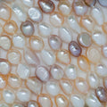 Perles baroques multicolores d'eau douce, 14 pouces (8-9 mm), rang de 36 cm. Perles naturelles à prix de gros.