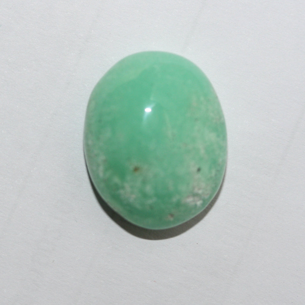 Chrysoprase Oval Cabochon 18x14.5mm.(15.85ct.). - Hard Gems