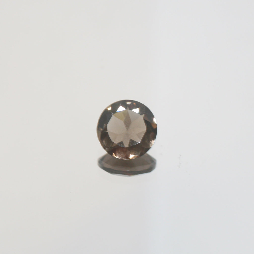 1 pc Natural Smoky Quartz Faceted Round 10mm.-Cut Stones For Jewelry- Price per  1 pc
