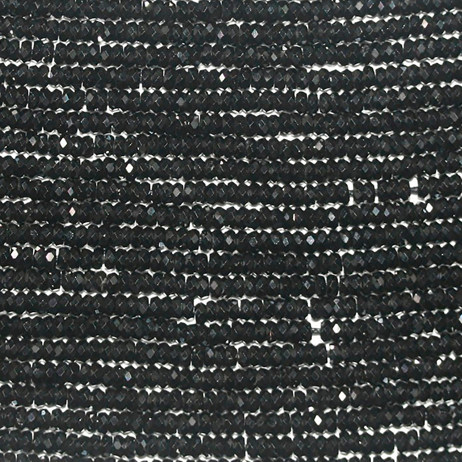 12"St Spinel Faceted Rondelle 2x0.5mm.-Strand 32cm.