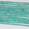 13" St Amazonite Faceted Rondelle Beads 2.5x2mm.-Strand 33cm