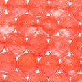 Cuentas redondas facetadas de cuarzo cereza de 16" (10 mm) - Hilo de 40 cm