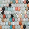 Perles rondelles lisses en amazonite St, 8 x 5 mm, 15 pouces - Fil de 39 cm