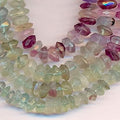 14" St Fluorite Faceted Rondelle Beads 7x3mm -Strand 38cm - Hard Gems
