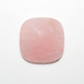 Lote de 2 cabujones cuadrados de cuarzo rosa de 25 mm. (2 piezas).