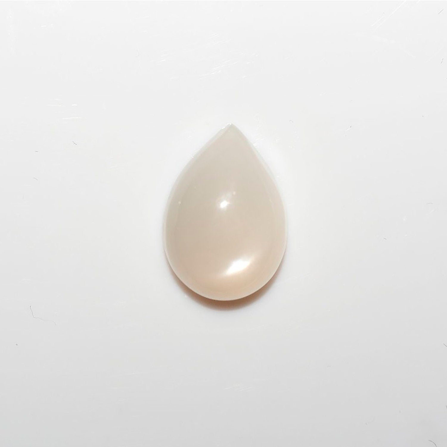 Lote de 2 cabujones de piedra lunar en forma de gota, 15 x 11 mm. (2 uds.)