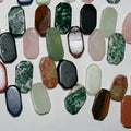 16" St Multi Stone Smooth Rectangular Beads 25x13 mm. Approx.-Strand 40cm - Hard Gems