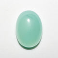 4 Pcs Greenish Blue Calchedony Oval Cabochon 18x13mm. (4 pcs.)