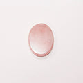 1 Pcs Rose Quartz Flat Oval Cabochon 50x35mm. (1 pcs)