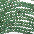 Perles rondes lisses en grenat vert St de 15 pouces (4 mm) - Fil de 39 cm - Grenat grossulaire jade africain