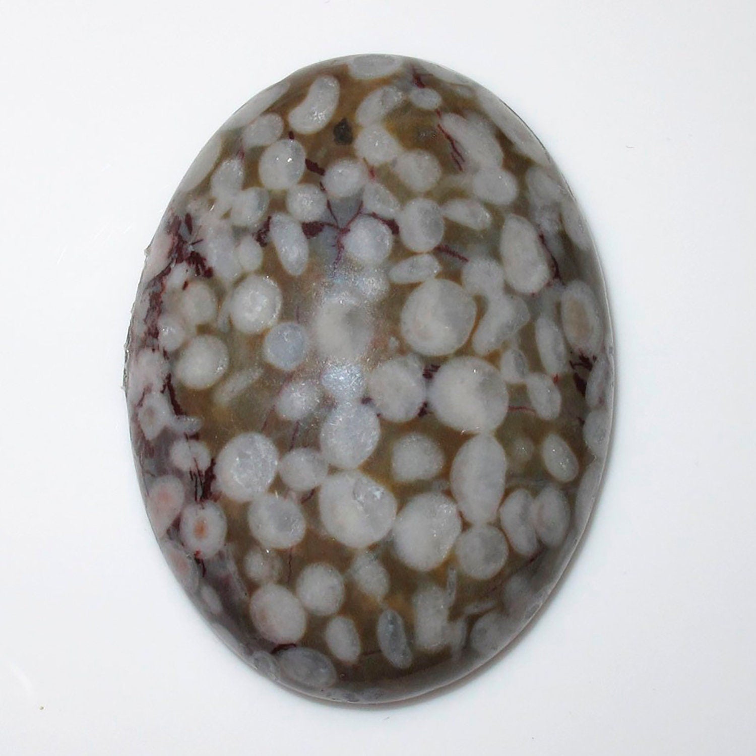 1 Pcs Jasper Oval Cabochon 40x30mm