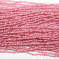 Perles rondelles à facettes en tourmaline St de 40 cm (16 pouces), 2 x 1 mm, longueur 40 cm.