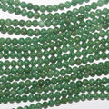 15 perles rondes lisses en grenat vert, 6 mm - Fil de 39 cm - Grenat grossulaire jade africain