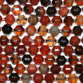 Perles cylindriques à facettes en agate orange de 35,5 cm (14 pouces), 10 x 9 mm - Fil de 38 cm