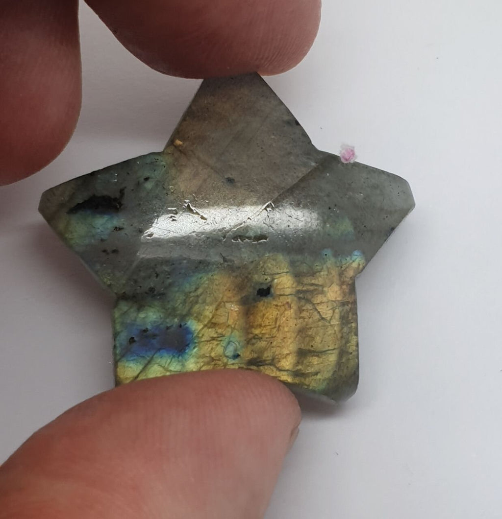 Big  Labradorite Star Cabochon 31mm 51.28ct One Of A Kind