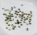 Green Sapphire Lot Natural Top Green  Color Sapphire 1.4-1.5mm Round Brilliant Cut- Wholesale Gemstones- Natural Stones For Jewelry
