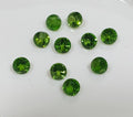 10 Pcs Lot 2.5mm Russian Chrome Diopside Faceted Round  Natural Untreated Gemstone  - Price is per Lot in the Picture