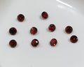 10 Pcs Lot Mozambique Garnet 2mm Round  Brilliant Cut 10 Pcs Approx- Top Quality- Red Stone- Natural Stone