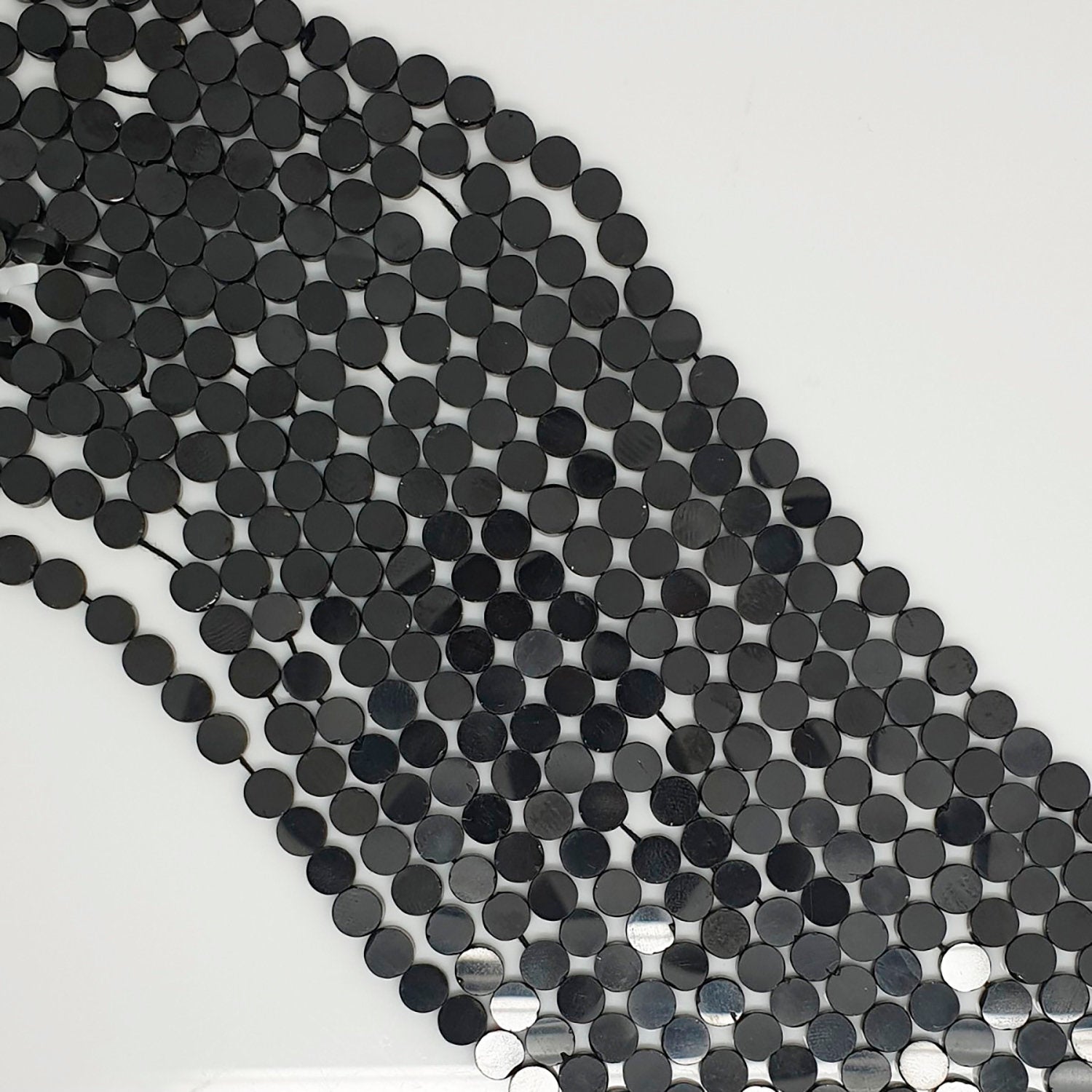 Perles rondes lisses en spinelle St de 14 pouces, 5 mm, brin de 37 mm