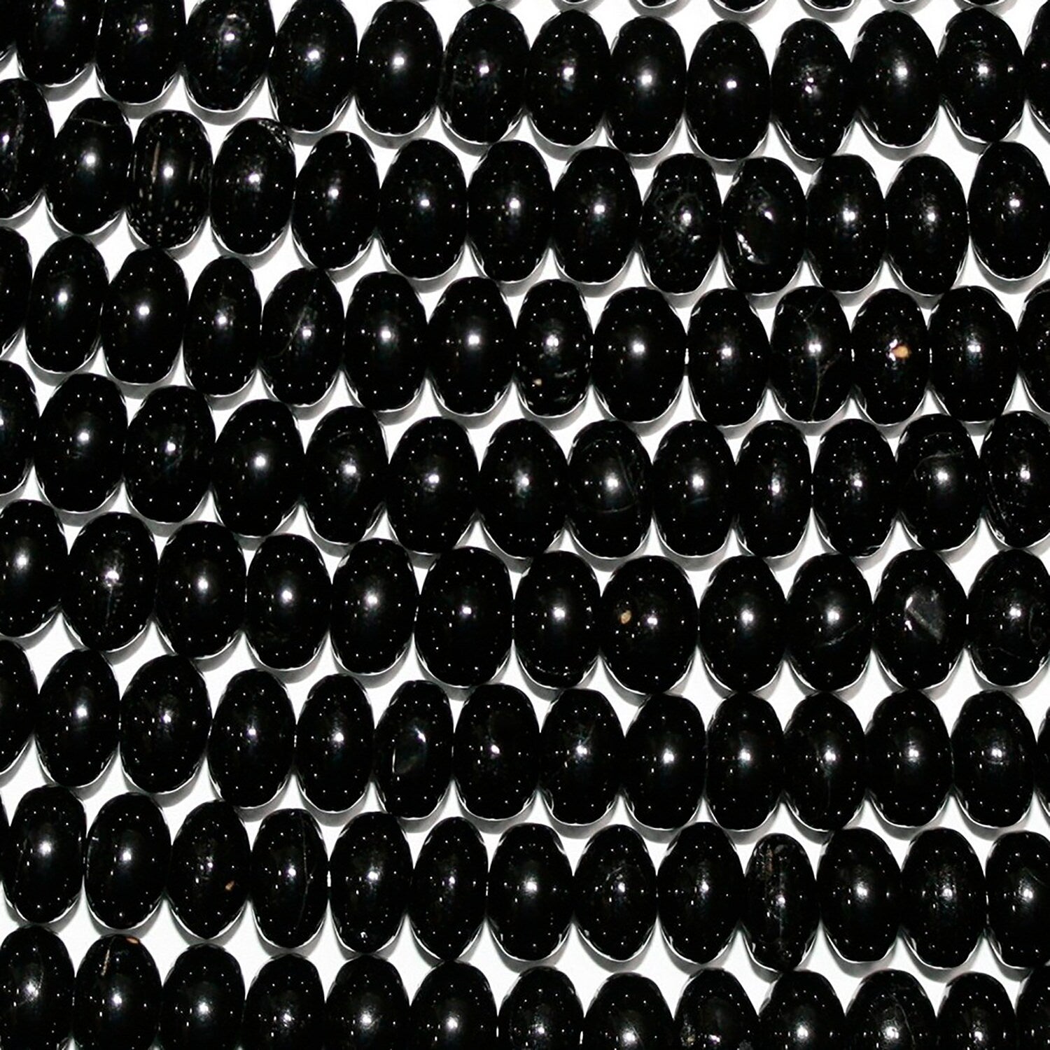 Cuentas redondas lisas de espinela santa de 16" (8 x 5 mm), hilo de 40 cm