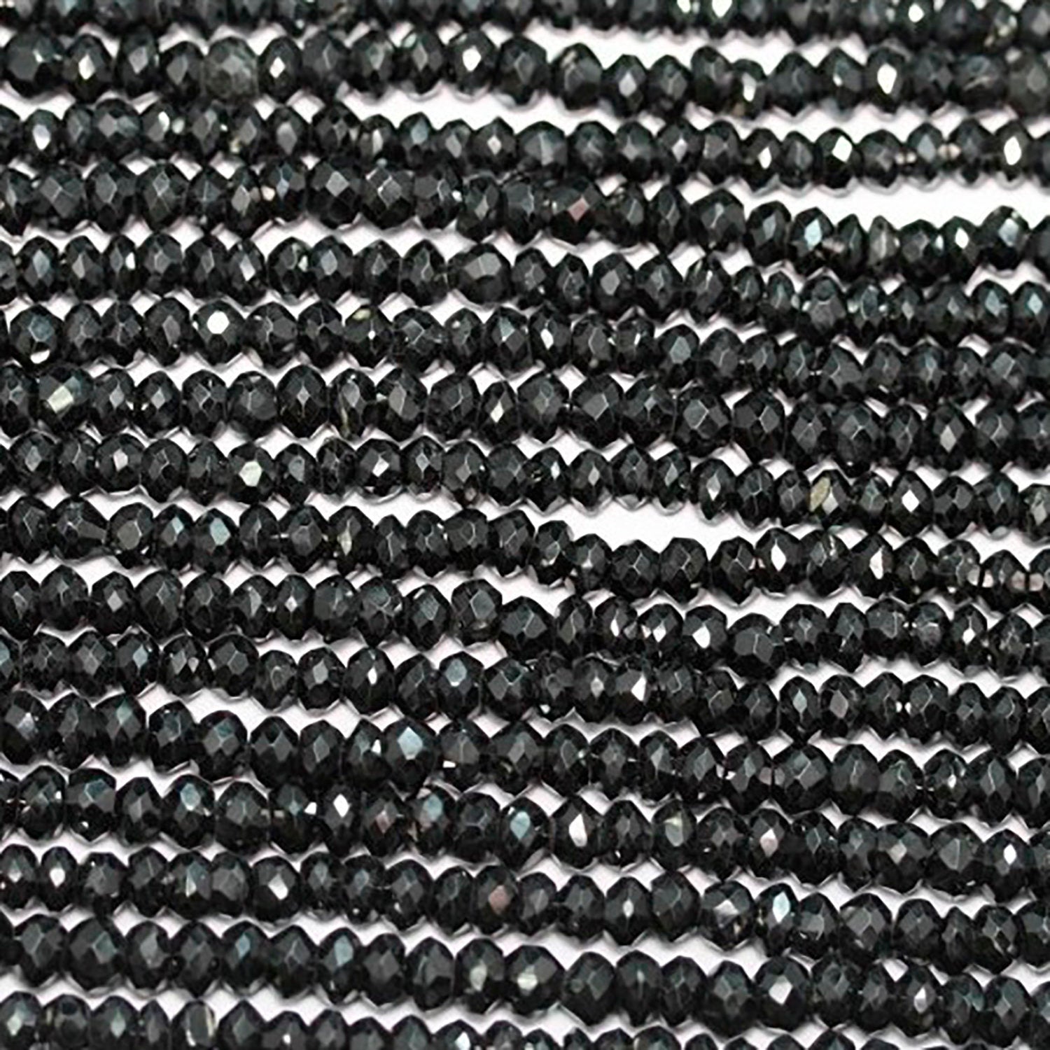 Perles rondelles à facettes en spinelle de 20 cm (8 pouces), 6 x 4 mm environ - Longueur du fil : 20 cm