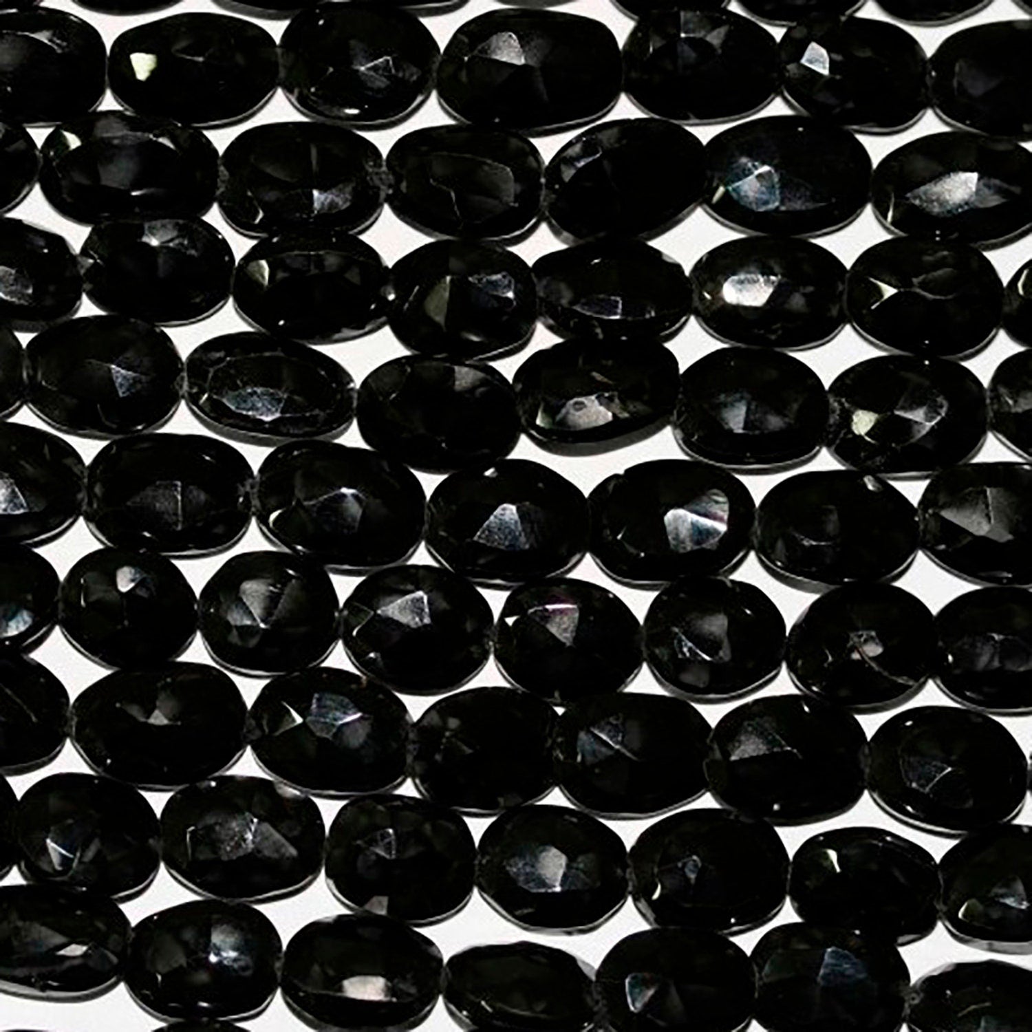 Perles ovales à facettes en spinelle de 35,5 cm (14 pouces), 8 x 4 mm - Fil de 37 cm