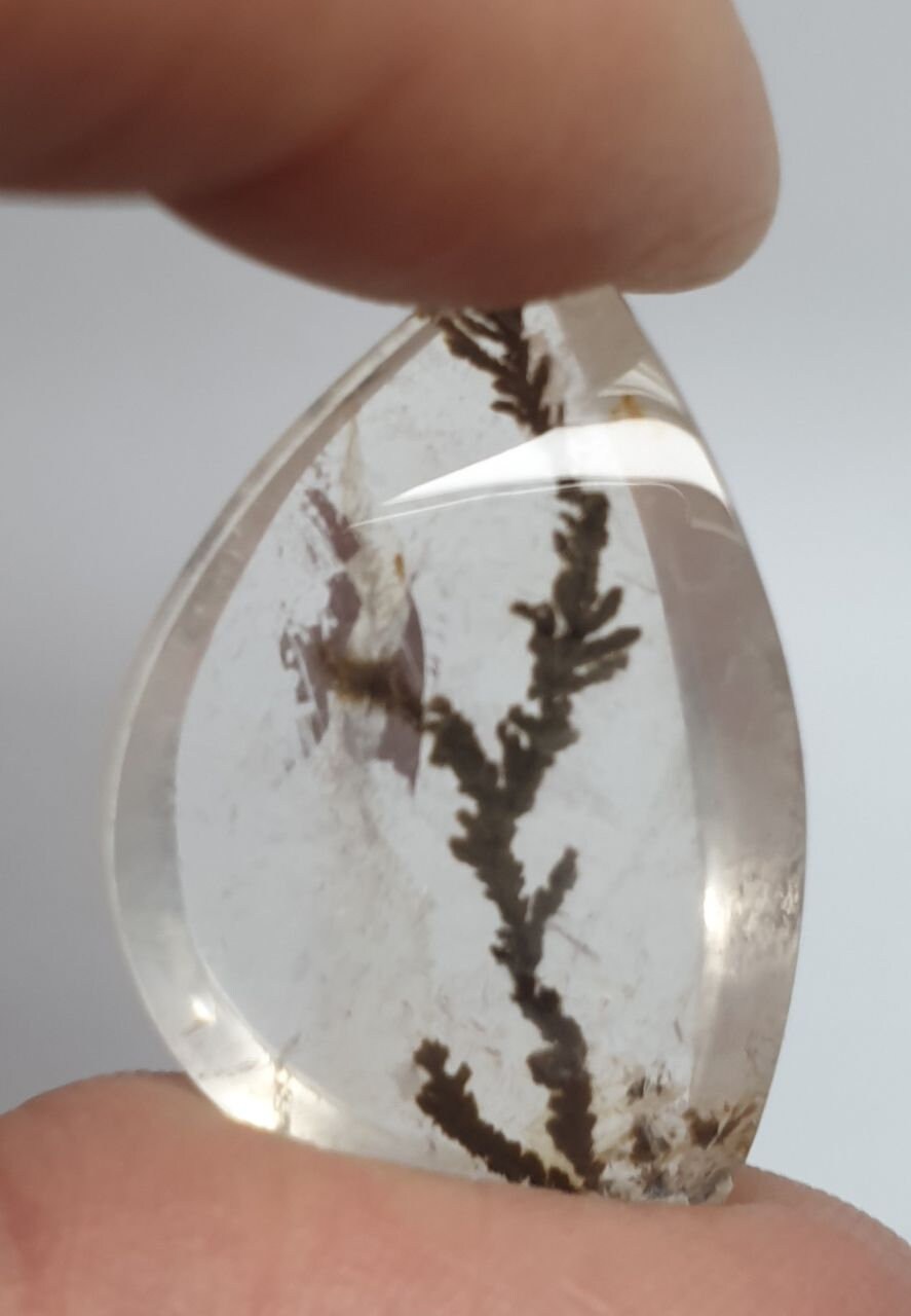 Natural Dendritic Quartz  Cabochon Made By Mother Nature 31.2x20.3.5x7mm 31.33ct- Inclusion Quartz- Healing Power