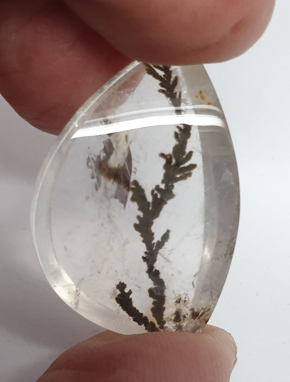 Natural Dendritic Quartz  Cabochon Made By Mother Nature 31.2x20.3.5x7mm 31.33ct- Inclusion Quartz- Healing Power