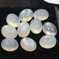 10 Pcs Lot White Moonstone Oval Cabochon 9x7mm. (10 pcs.)