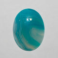 1Pcs Blue Striped Agate Oval Cabochon 40x30mm