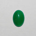 Lote de 6 cabujones ovalados de ágata verde (6 unidades) de 14 x 10 mm