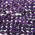 13" St Amethyst Faceted Oval Beads 10x17mm.Approx.-Strand 33cm.