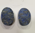Afghan Rough Lapis Lazuli Square  Cabochon Matching Pair 26.5x18mm Royal Blue Color 58.6ct