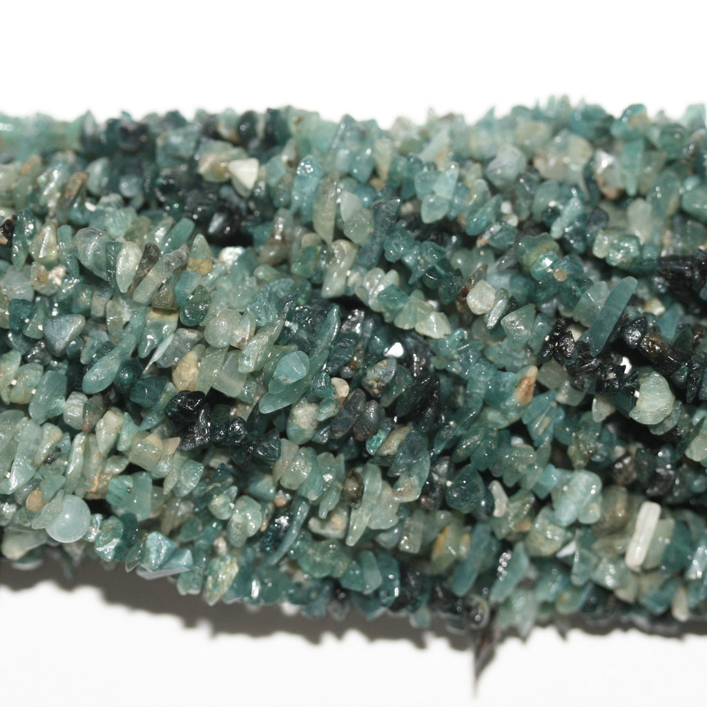 35" St Grandidierite Smooth Chips Irregular Beads 6-8mm.-Approx.-Strand 90cm. - Hard Gems