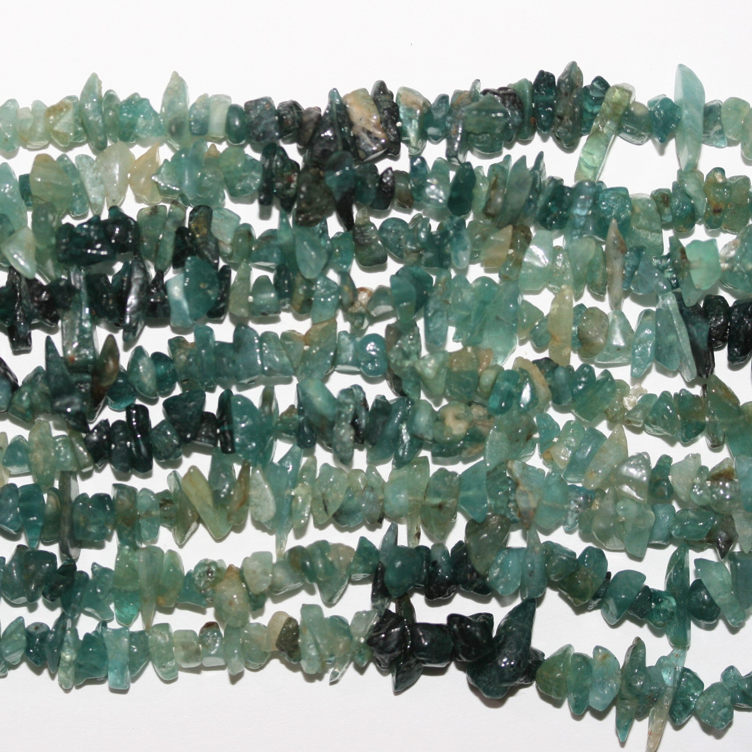 35" St Grandidierite Smooth Chips Irregular Beads 6-8mm.-Approx.-Strand 90cm. - Hard Gems