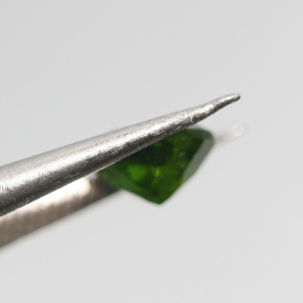 2 Pcs Pair 8mm Russian Chrome Diopside Faceted Round Natural Untreated Gemstone - Price is per Lot in the Picture - Hard Gems