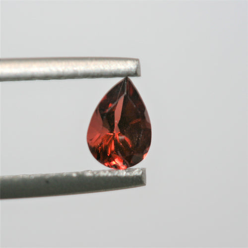 10 Pcs Lot Garnet Faceted Drop 6x4mm. (10 Pieces)