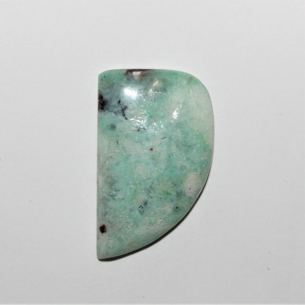 Flat Calchedony Fang Cabochon 28x17mm. (21ct.)