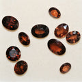 10 Pcs Lot Brown Zircon Faceted Oval 5.2x4.4 - 7.8x5.5 (10.2 ct.).- Ref: 050LO