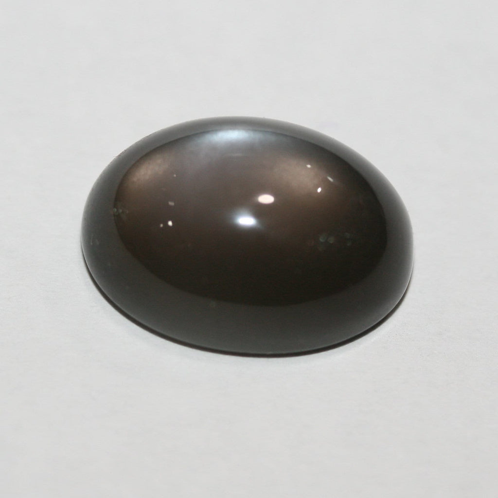 1Pcs Gray Moonstone Oval Cabochon 18x13mm. - Hard Gems