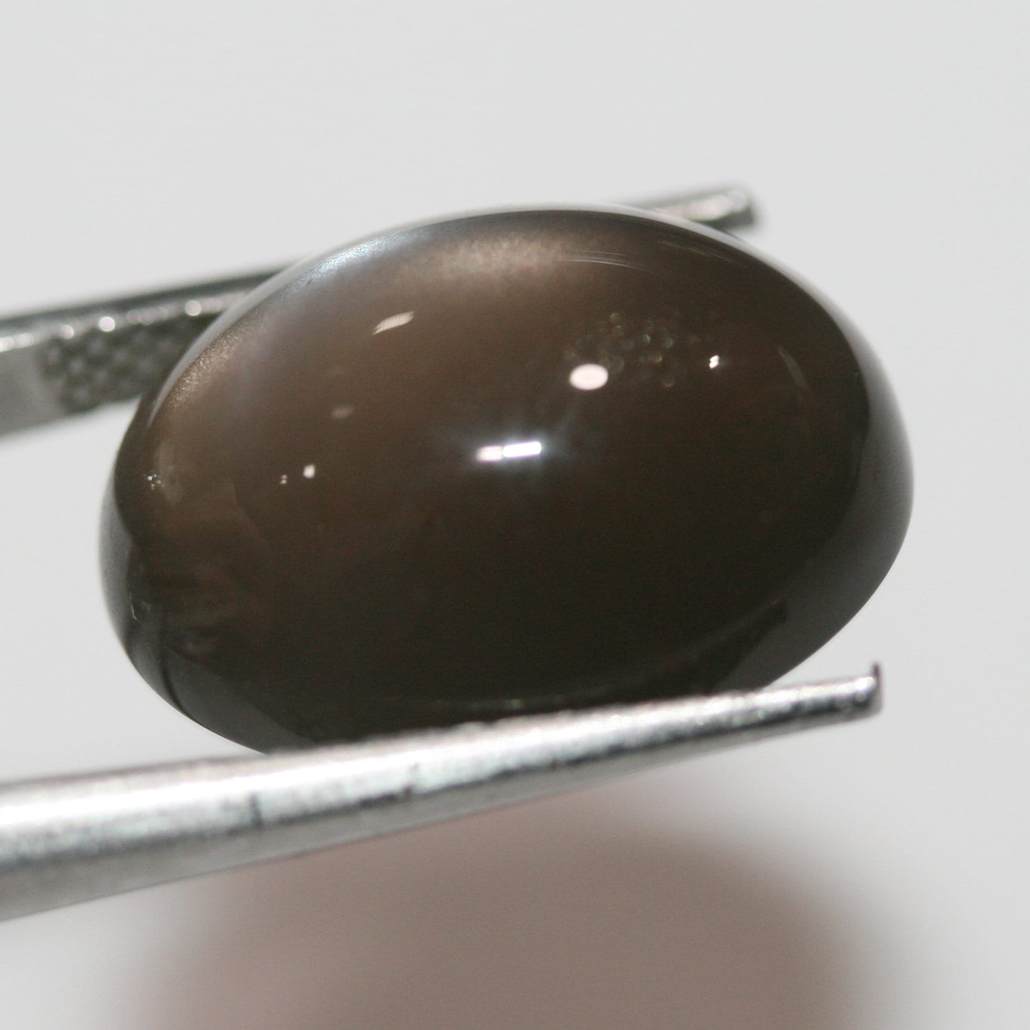 1Pcs Gray Moonstone Oval Cabochon 18x13mm. - Hard Gems