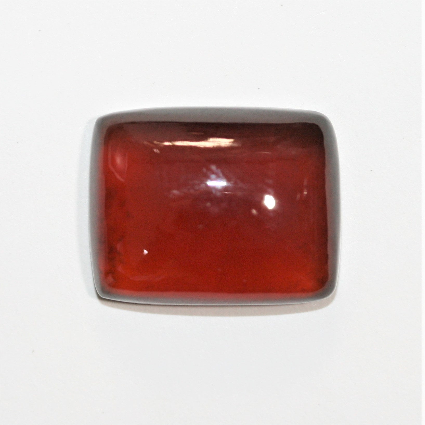 Smooth Rectangular Hesonite Garnet Cabochon 20x16mm. (28.2ct.)