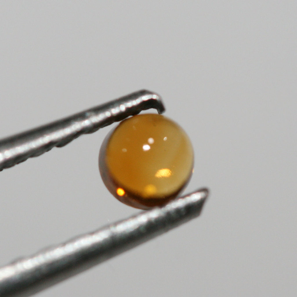 Lot Citrine Round Cabochon 3mm. (5ct.)