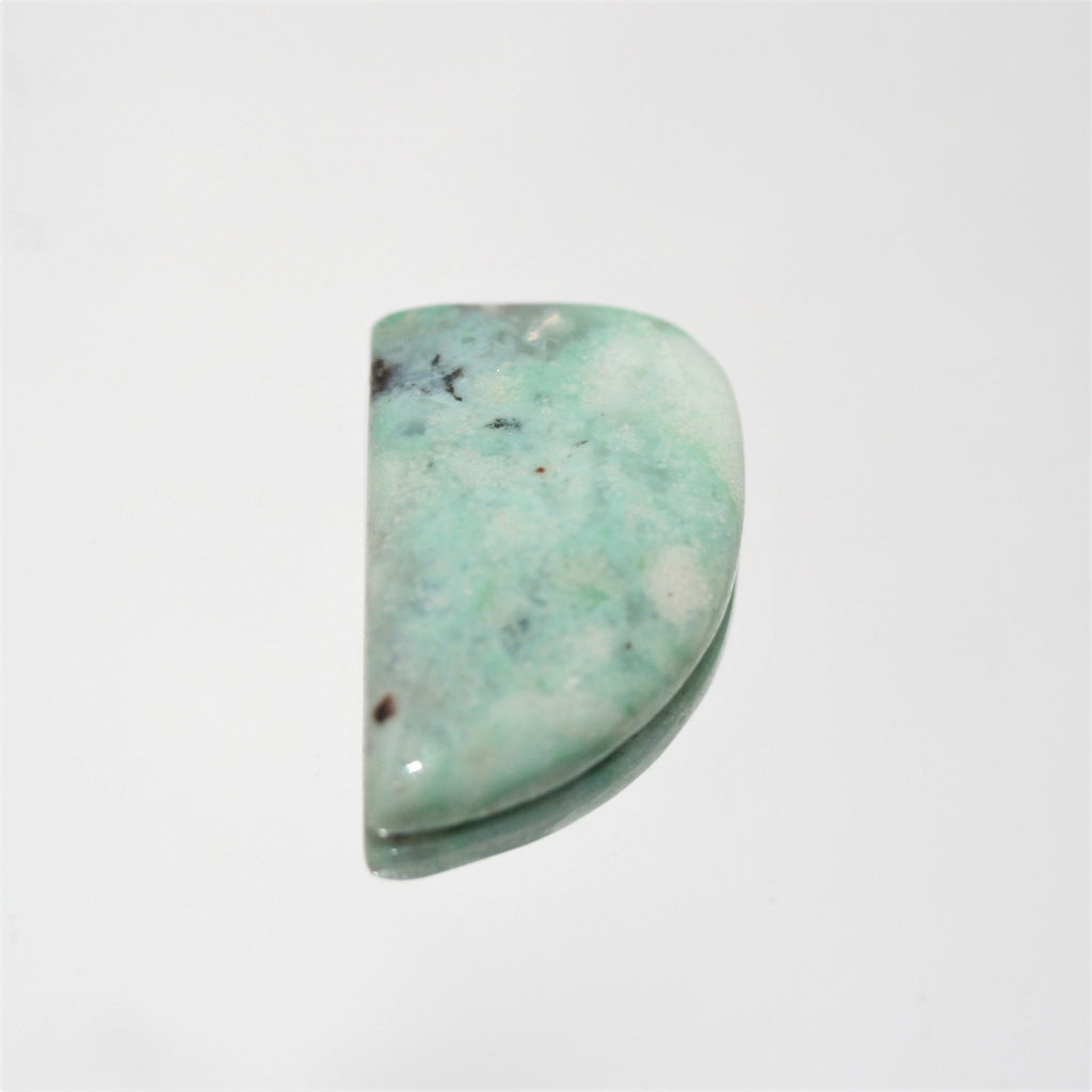 Flat Calchedony Fang Cabochon 28x17mm. (21ct.)