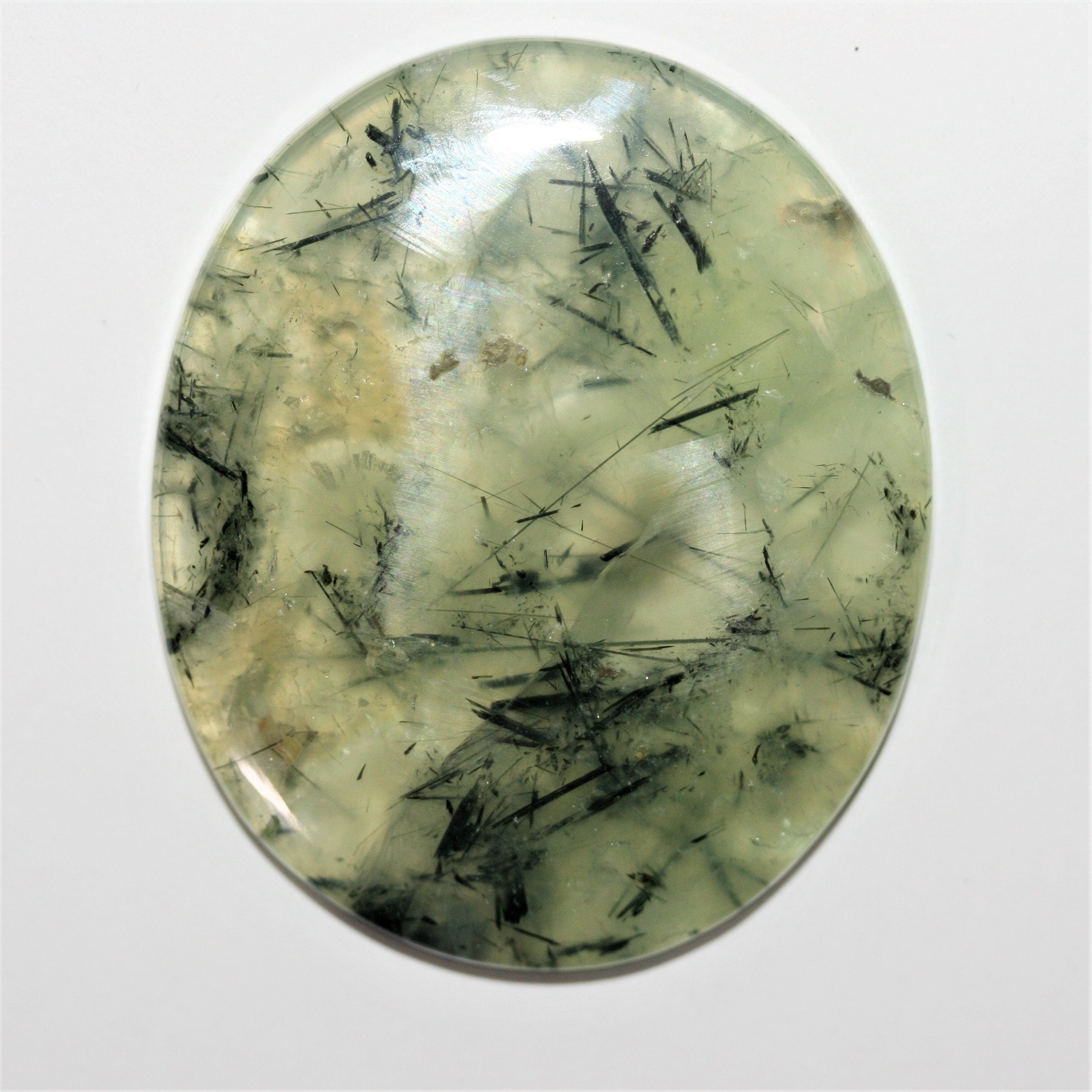 Prehnite Smooth Oval Cabochon 48.8x41mm. (112ct.)